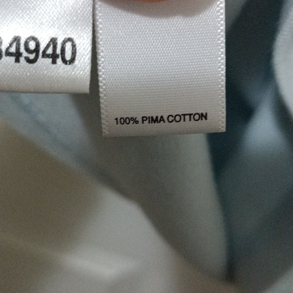 Ann Taylor baby blue pima cotton neck T-shirt ladies Medium - Picture 6 of 7